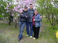 Ананьева Оксана с мужем и сыном,1 мая 2007 года