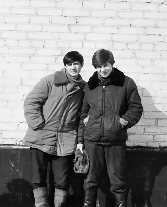 Юра Гончаренко и Александр Горностаев. Март 1973г.