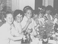 1971 г. Застолье на выпускном вечере