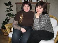 Встреча через 30 лет, мы с Татьяной у нас на даче
