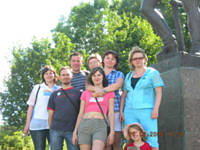 Встреча одноклассников 92 года выпуска, Переславль. 25-27.07.2008. Посещение Ботика Петра I. Сычёва Наталья, Федосеев Алексей, Лазуткины Юра и Анжела, Наташа Павлова,Галина Боброва, Харисова Айгуль с дочерью . Переславль. 26.07.08