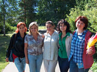 Встреча одноклассников 92 года выпуска, Переславль. 25-27.07.2008. Брызгалова Ольга, Туманцевы Ольга и Татьяна, Галины Коврижных и Боброва. Переславль. 27.07.08