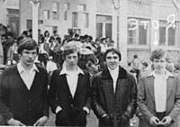 Козлов Эдуард, Ефимов Алексей, Саталкин Михаил, Спиридонов Игорь.(1980-1981)