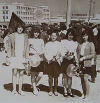 Первомайская демонстрация,1973г.