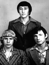 В. Роговой, Б. Муздыбаев, А. Айбашев, 1978г.